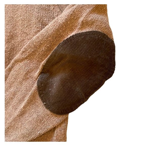 Gap Men's Knitted Pull Over Mock Neck Half Zip Up Sweater Brown M Medium - Picture 4 of 9